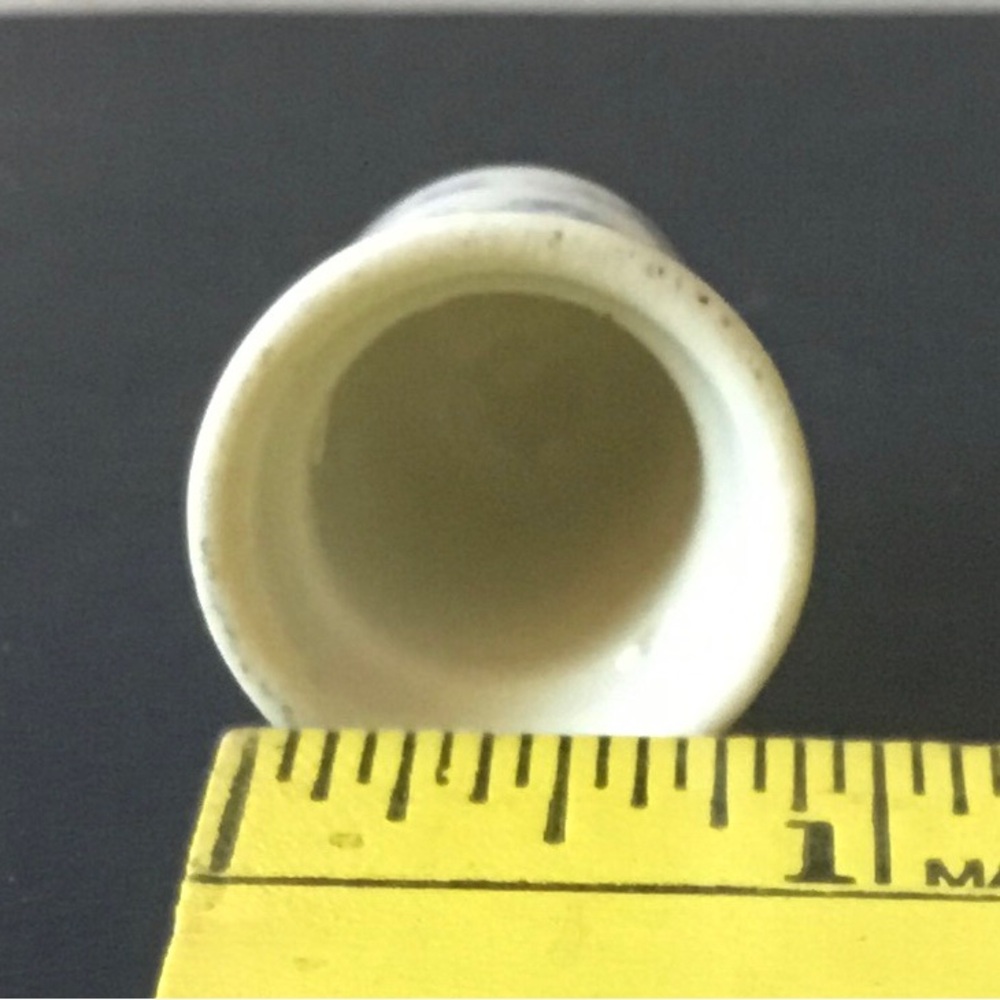 Porcelain Floral Blue Thimble with Gold Trim - Picture 5 of 5